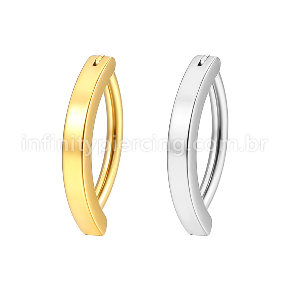 Piercing Argola Para Umbigo Aço Cirúrgico Lisa